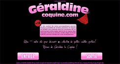 Desktop Screenshot of geraldine-coquine.com